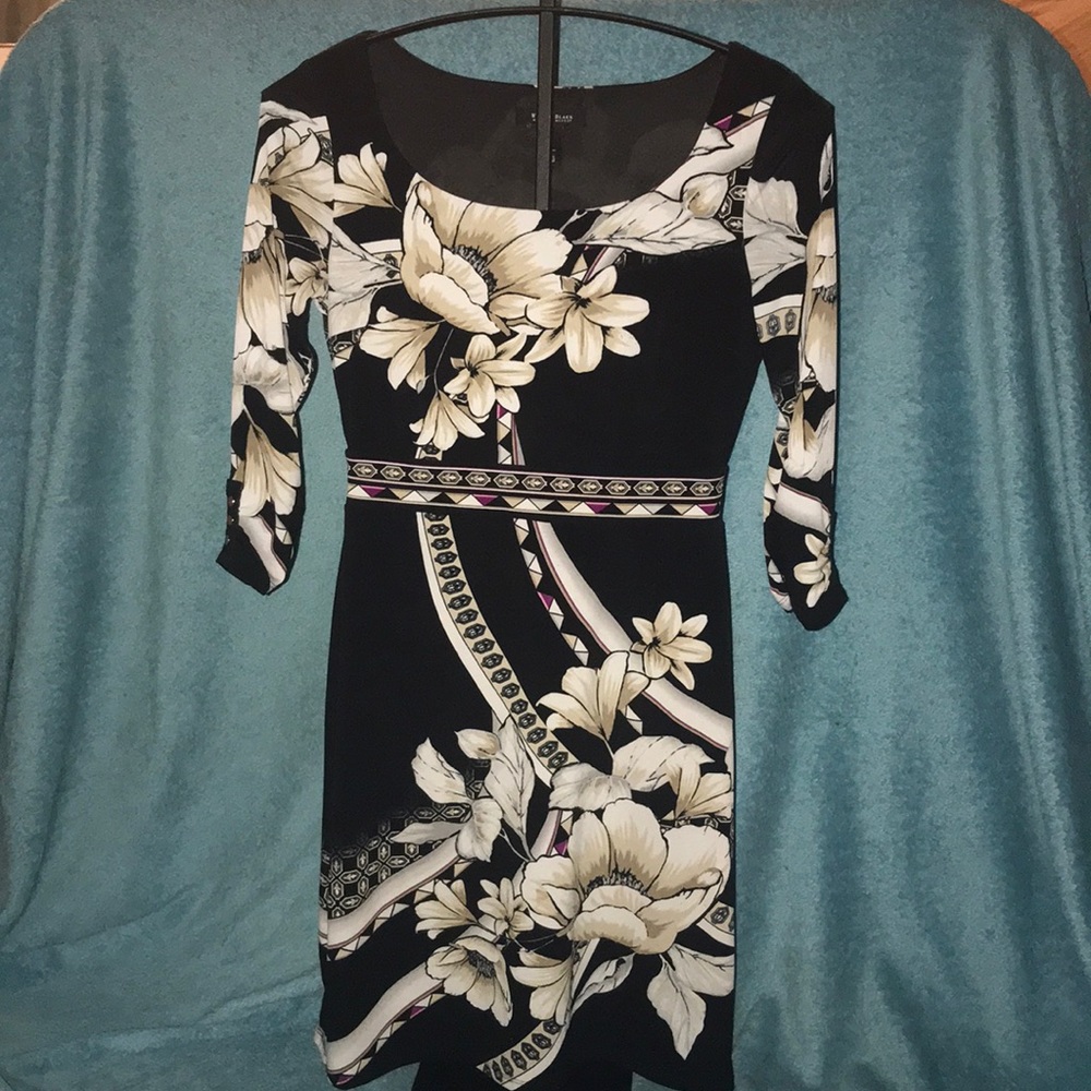 WHBM quarter length sleeve mini dress